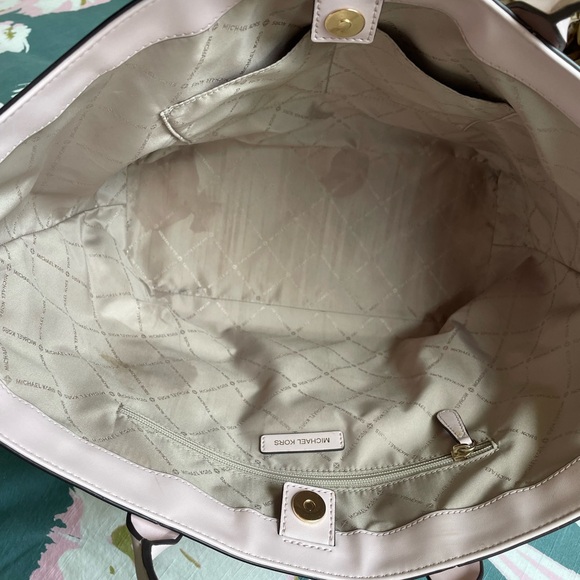 🌼 Summer Bag Blowout 🌼 Michael Kors Ballet Pink Woven Leather Tote - Picture 12 of 15